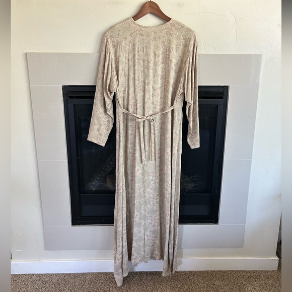 Bryn Walker button front Maxi Dress S embroidered USA boho prairie lagenlook - Picture 3 of 16